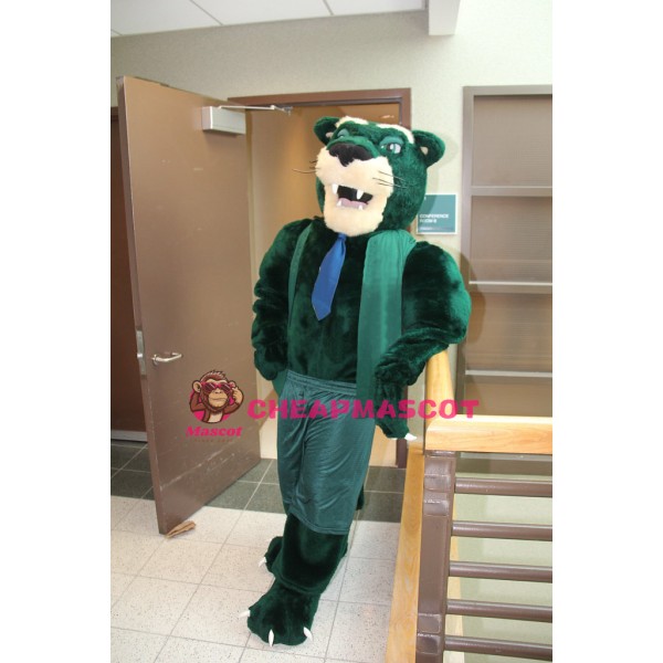 Green Panther Mascot Costume