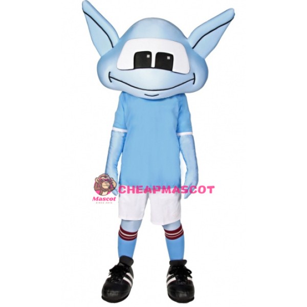 Blue Alien Mascot Costume