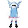 Blue Alien Mascot Costume