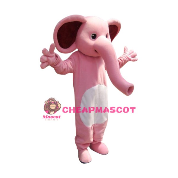 Affordable Pink Elephant Mascot Costume