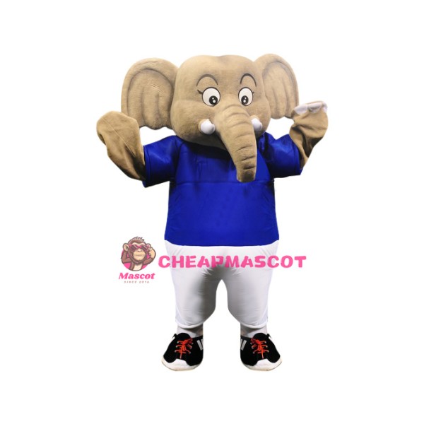 Superb Sport Elephant Mascot Costume