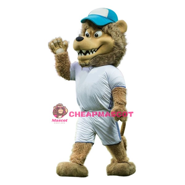 Power Sport Lion Mascot Costume