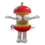 Red Apple Core Mascot Costume