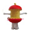 Red Apple Core Mascot Costume