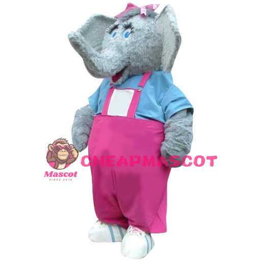 Superb Realistic Elephant Mascot Costume