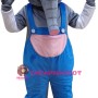 Blue Suit Elephant Mascot Costume