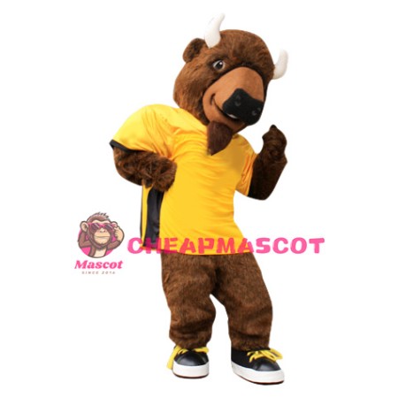 Power Sport Buffalo Mascot Costume