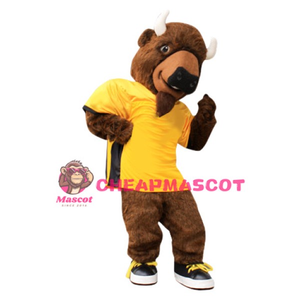 Power Sport Buffalo Mascot Costume