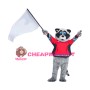 Power Sport Raccoon Mascot Costume