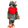 Beautiful Raccoon Mascot Costume