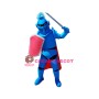 Power Blue Spartan Knight Mascot Costume