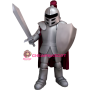 Power Spartan Silver Knight Mascot Costume