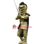 Golden Spartan Knight Mascot Costume