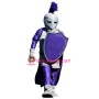 Purple Spartan Knight Mascot Costume
