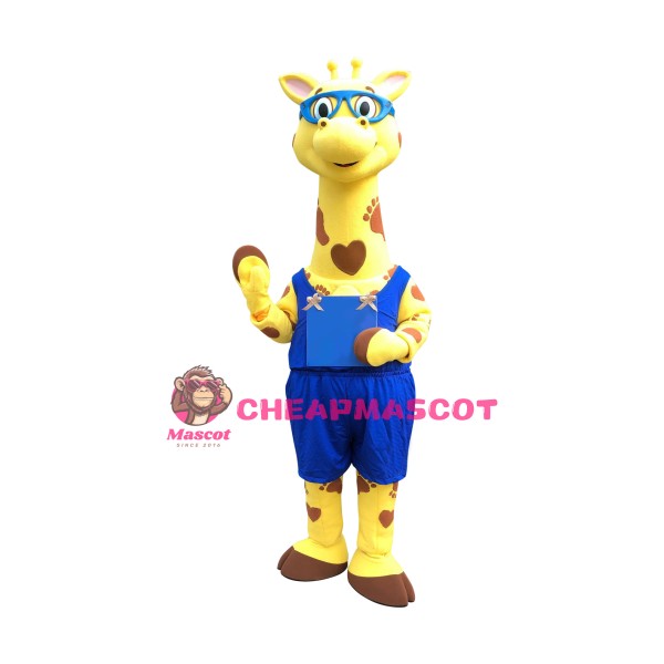 Superb Lovely Giraffe Mascot Costume