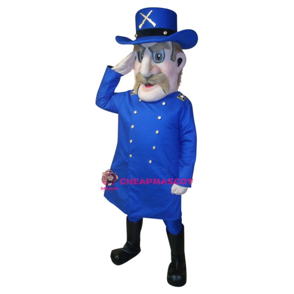 Blue Patriot Mascot Costume