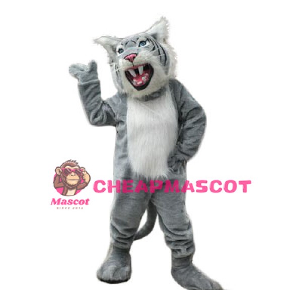 Fierce Realistic Wildcat Mascot Costume