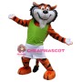 Friendly Adult Tiger Mascot Costume