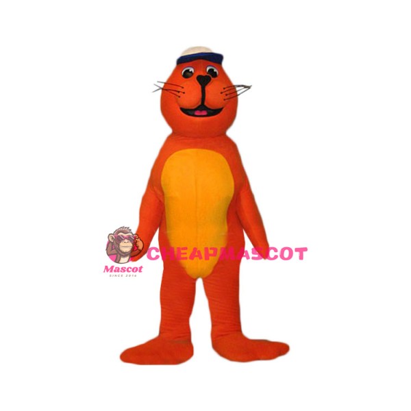 Orange Seal Mascot Costume