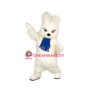 Friendly White Rabbit Mascot Costume