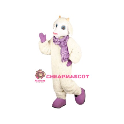 Superb Friendly Sheep Mascot Costume
