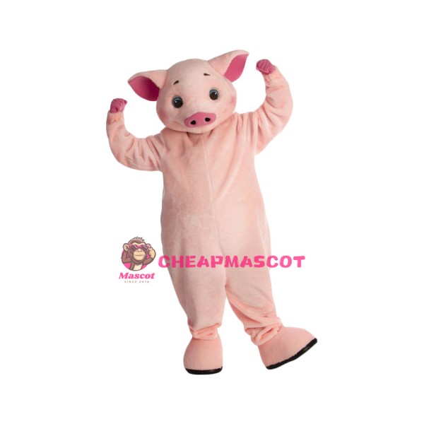 Lovely Lightweight Pink Pig Mascot Costume