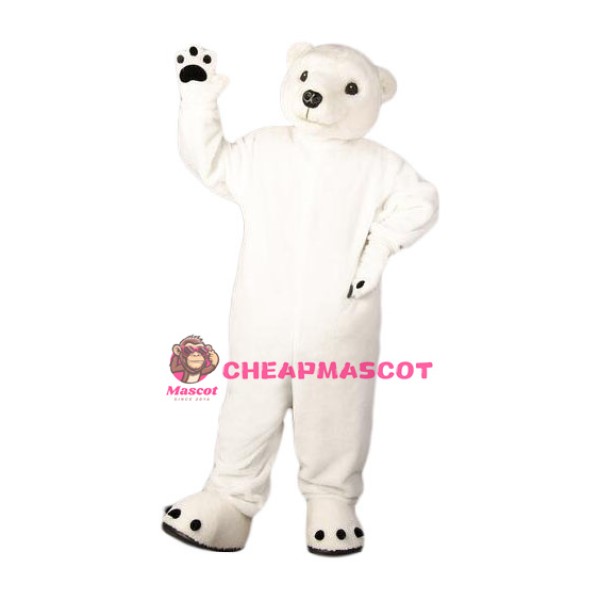 Superb Friendly Polar Bear Mascot Costume