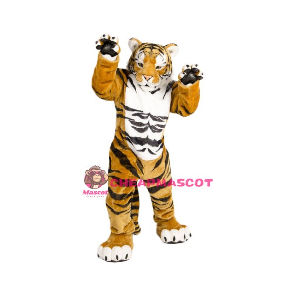 Superb Lightweight Power Tiger Mascot Costume