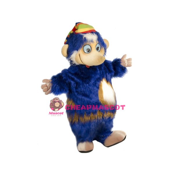 Blue Monkey Mascot Costume