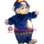 Blue Monkey Mascot Costume