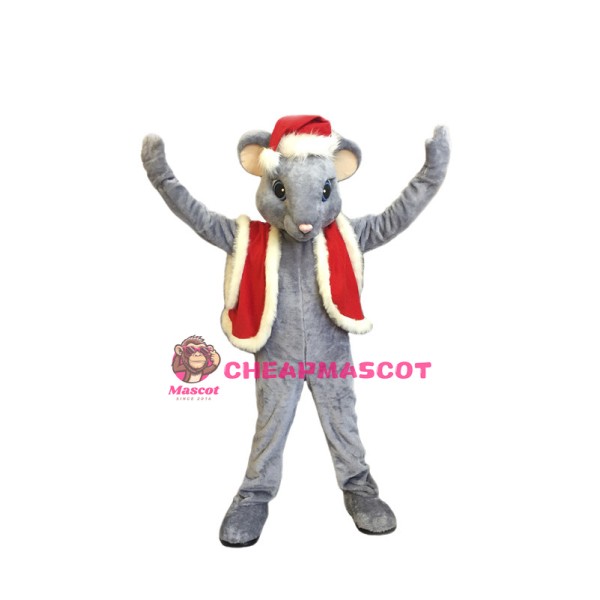 Lovely Christmas Mouse Mascot Costume