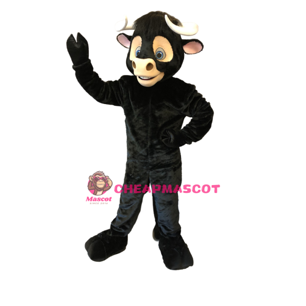 Black Bull Mascot Costume