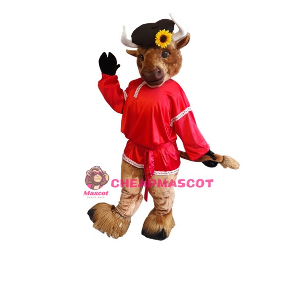 Superb Friendly Buffalo Mascot Costume