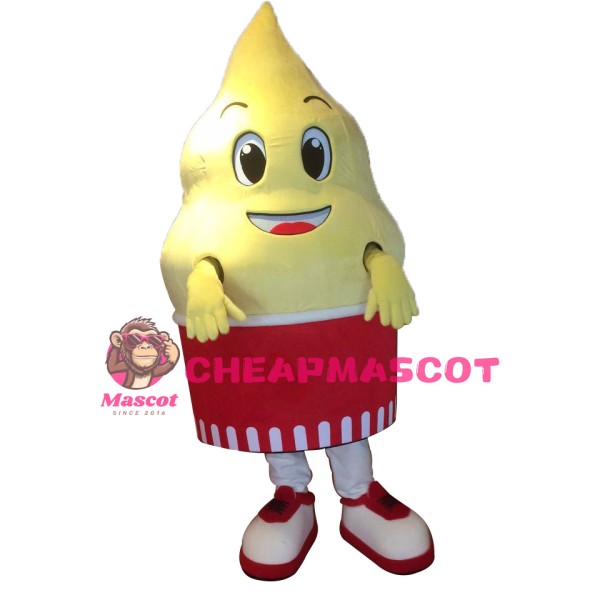 Superb Happy Ice Cream Mascot Costume
