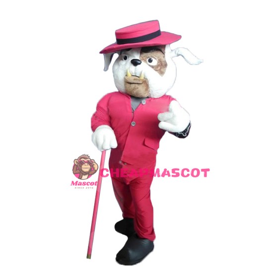 Gentleman's Bulldog Mascot Costume