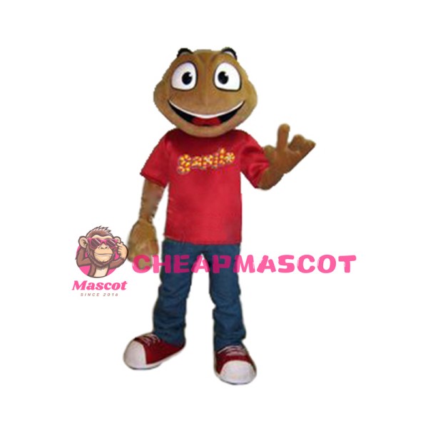 Superb College Frog Mascot Costume
