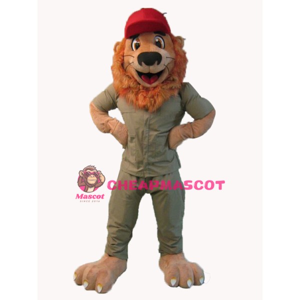 Superb Friendly Lion Mascot Costume
