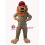 Superb Friendly Lion Mascot Costume