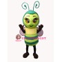 Superb Green Bee Mascot Costume