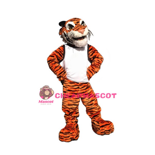 Superb Friendly Lightweight Tiger Mascot Costume