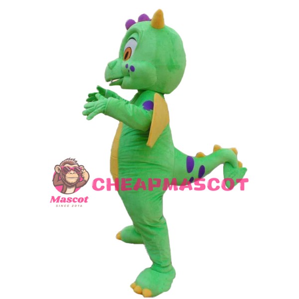 Affordable Green Dragon Mascot Costume