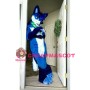 Blue Dog Fox Wolf Realistic Animal Mascot Costume