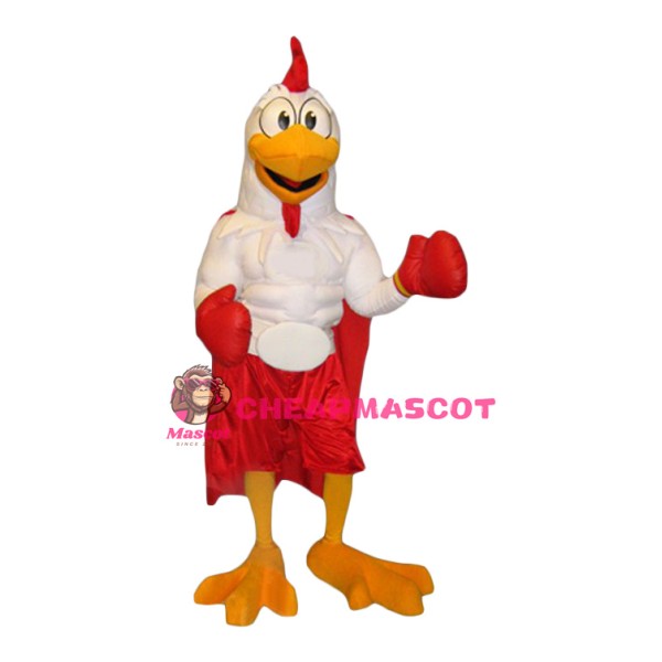 Boxer Chicken Mascot Costume