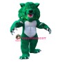 Fierce Green Wildcat Mascot Costume
