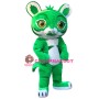 Lovely Green Tiger Mascot Costume