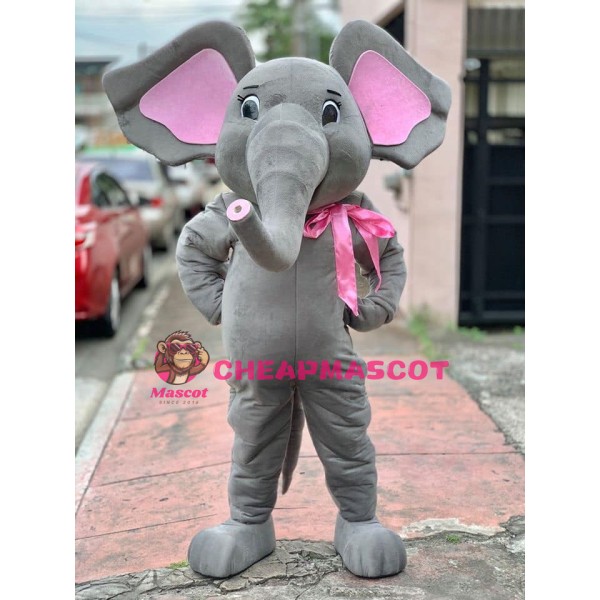Lovely Realistic Elephant Mascot Costume