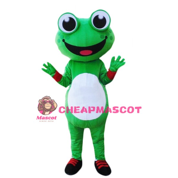 Cartoon Frog Mascot Costume