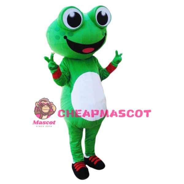 Cartoon Frog Mascot Costume