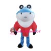 Super Cute Blue Shark Mascot Costume