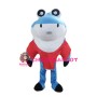 Super Cute Blue Shark Mascot Costume